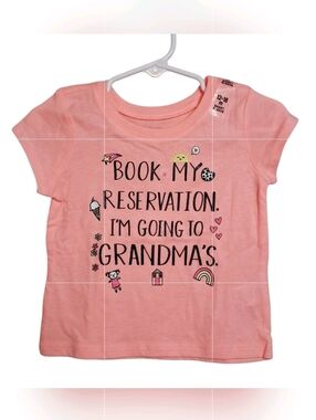 NWT Grandma’s House Graphic Top | Toddler Girl 12-18M | Pink Shirt